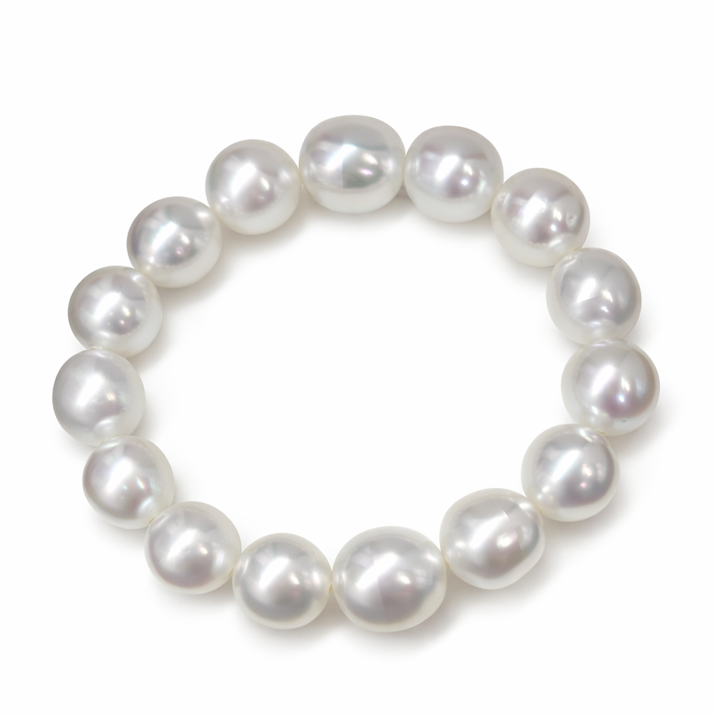 11mm - 14mm Australian White Southsea Pearl Bracelet