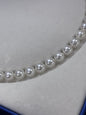 8mm Round Akoya  Pearl Strand - Sterling Silver Clasp