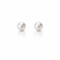 6mm-7mm Round Akoya Pearl Earring Studs - 18kt White Gold