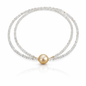 Labradorite Necklace with a Golden Southsea Pearl