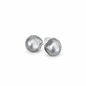 10mm Keshi Pearl Earrings Silver Overtone - 14KT White Gold