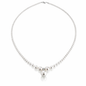 The Rosendal Crown Pearl - 3mm-7mm Freshwater Pearls with a 12mm White Southsea Pearl Pendent