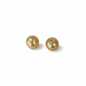 10mm-11mm Round Golden South Sea Pearl Earring Studs - 18kt Yellow Gold